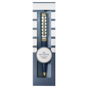 Długopis z napisem NA SZCZĘŚCIE 