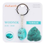 Brelok do kluczy Turkus znak zodiaku Wodnik