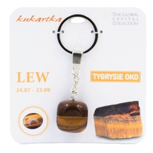 Brelok z tygrysiego oka Znak zodiaku Lew