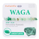 Bransoletka z awenturynu znak zodiaku Waga