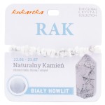 Bransoletka z kamieni naturalnych Howlit Rak