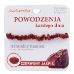 Bransoletka z czerwonego jaspisu Powodzenia