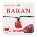 Naszyjnik kamień zodiakalny Jaspis Baran znak zodiaku