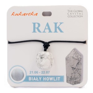 Naszyjnik z kamienia naturalnego znak zodiaku Rak