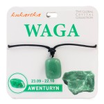 Naszyjnik z Awenturynem znak zodiaku Waga