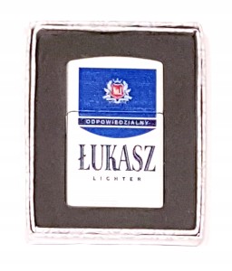 Zapalniczka ŁUKASZ prezent gadżet niego urodziny