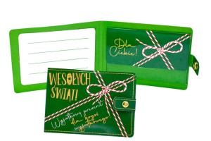 Portfelik na pieniądze na święta kartka dla kogoś wyjątkowego