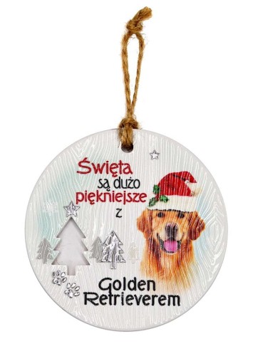 Zawieszka ceramiczna z psem Golden Retriever.jpeg
