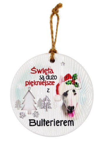 Zawieszka ceramiczna z psem Bulterier.jpeg