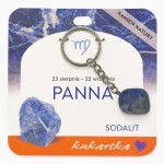 Brelok do kluczy Sodalit znak zodiaku Panna