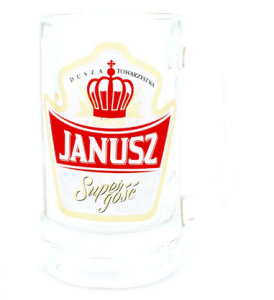 Kufel z imieniem JANUSZ prezent gadżet dla JANUSZA 