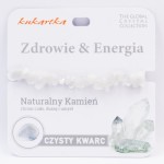 Bransoletka z kwarcu Zdrowie i energia na prezent dla niej