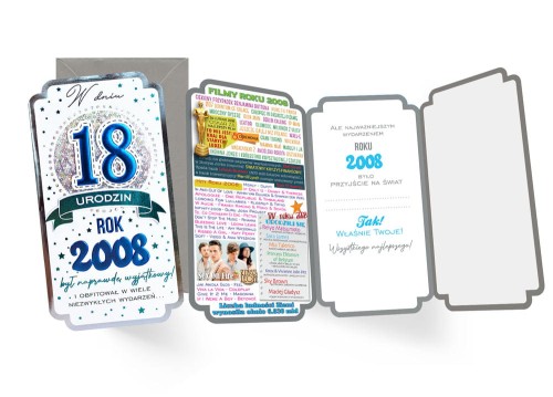 Karnet na 18 urodziny z cyfrą 18 i rocznikami 2008 dla chłopaka.jpg