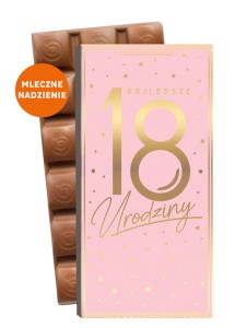 Czekolada pomysł na prezent na 18 urodziny dla niej
