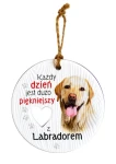 Ceramiczna zawieszka z psem rasy Labrador