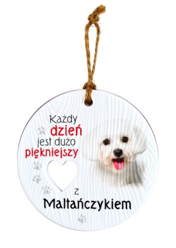 Zawieszka z psem Maltańczyk.jpeg