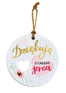 Tabliczka do zawieszenia Prezent na podziękowanie Dziękuję
