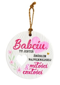 Tabliczka do zawieszenia dla babci na dzień babci