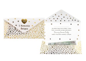 Pamiątka komunijna na pieniądze na komunię dla dziewczynki