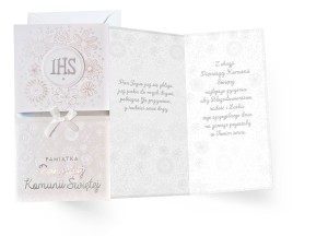 Kartka komunijna premium bogato zdobiona na komunię 140