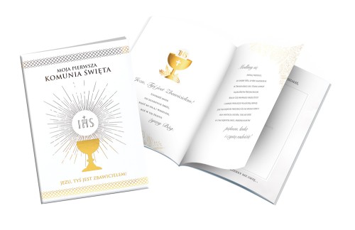 Religijna książeczka komunijna z życzeniami dla chłopca'.jpg