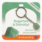 Brelok Awenturyn kamień zodiakalny amulet talizman bogactwo