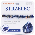 Bransoletka z sodalitu kamień spokoju Strzelec