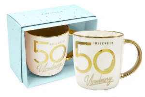 Pomysł na Ekskluzywny kubek na 50 urodziny dla kobiety