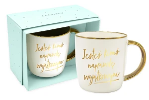 Pomysł na Ekskluzywny kubek JESTEŚ KIMŚ WYJĄTKOWYM