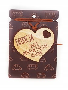 Zawieszka do auta  PATRYCJA prezent gadżet #97