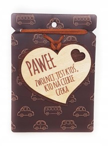 Zawieszka do auta  PAWEŁ prezent gadżet #99