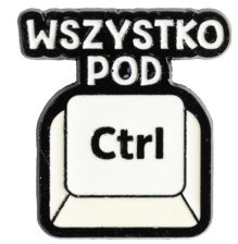 Pin przypinka metalowa do plecaka lub ubrania 04 CTRL