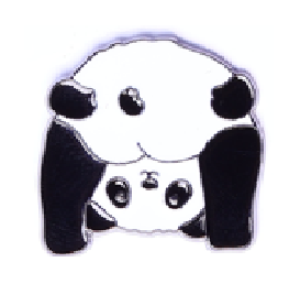 Pin przypinka metalowa do ubrania Panda 81