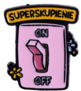 Pin przypinka metalowa do ubrania Superskupienie on 102