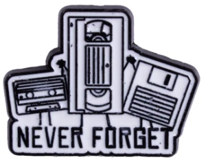 Pin przypinka metalowa do ubrania Never Forget 115