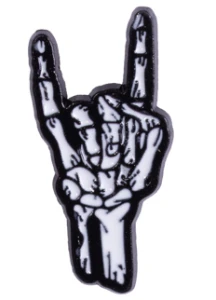 Pin przypinka metalowa do ubrania Ręka szkielet 132