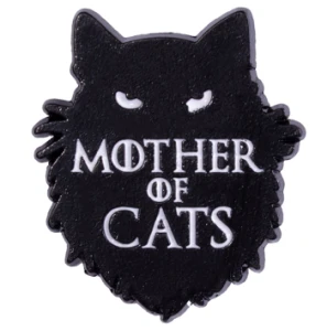 Pin przypinka metalowa do ubrania Mother of cats 166