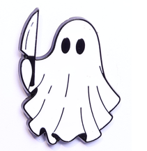 Pin przypinka metalowa do ubrania Duch duszek halloween 173