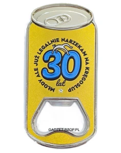 Otwieracz z magnesem na lodówkę 30 urodziny prezent #30