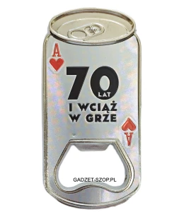 Otwieracz z magnesem na lodówkę 70 urodziny prezent #35