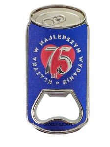 Otwieracz z magnesem na lodówkę 75 urodziny prezent #36