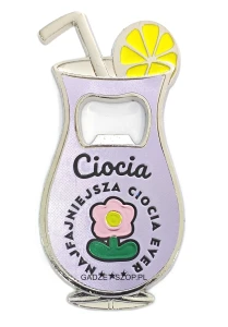 Otwieracz z magnesem na lodówkę #11 ciocia dla cioci