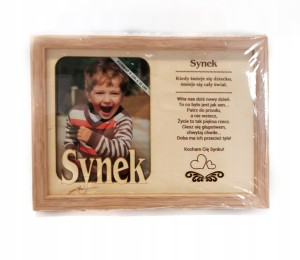 Ramka zdjęcie SYNEK urodziny narodziny chrzest