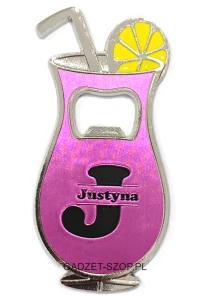 Otwieracz z magnesem na lodówkę #99 Justyna