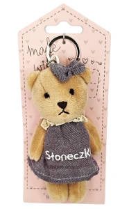 Brelok maskotka miś do kluczy Słoneczko