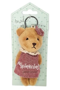 Brelok maskotka miś do kluczy Najpiękniejsza