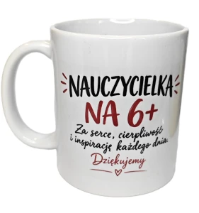 Kubek na dzień nauczyciela na prezent dla nauczycielki