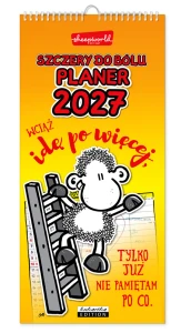 Kalendarz na ścianę 2027 rok Planer  Szczerze do bólu