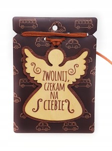 Zawieszka do samochodu  ANIOŁ STRÓŻ prezent dla kierowcy #17