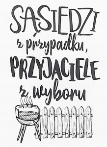 Ręcznik kuchenny do kuchni SĄSIEDZI